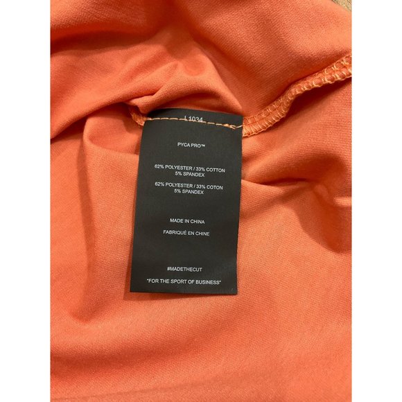 New Never Worn Men's CUTS AO Universal Curve-Hem Orange Tee Small - Picture 9 of 12
